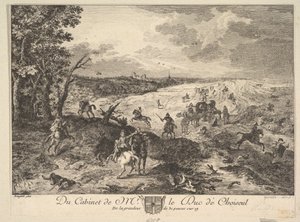 Loupež na cestě podle obrazu ve sbírce vévody de Choiseul, 1771. od Louis Germain