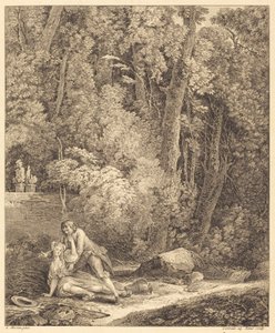 Podnikavý vesničan od Louis Germain and Charles Emmanuel Patas after Louis Gabriel Moreau