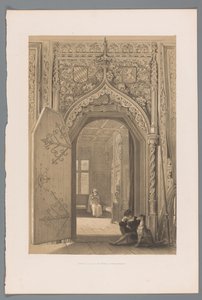 Dveře do knížecí komnaty v Hohensalzburgu Entrée de la Salle des Princes a Hohensaltzbourg (název na předmětu) od Louis Haghe