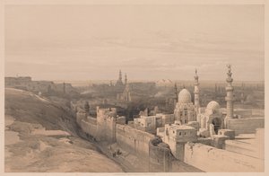 Egypt a Núbie: Svazek III – č. 26, Káhira, Pohled na západ od Louis Haghe