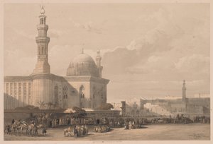 Egypt a Núbie: svazek III – č. 38, mešita sultána Hassana z Velkého náměstí Rameyleh od Louis Haghe