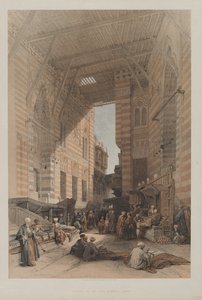 Egypt and Nubia, Volume III: Bazaar of the Silk Mercers, Káhira, 1848. od Louis Haghe