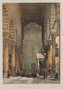Egypt a Núbie, svazek III: Interiér mešity Metwalyů od Louis Haghe