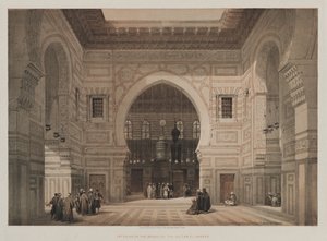 Egypt a Núbie, svazek III: Interiér mešity sultána El Ghoree od Louis Haghe