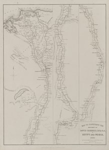 Egypt and Nubia, Volume III: Map to Illustrate the Sketches of David Roberts, Esq...1849, 1849. od Louis Haghe