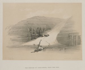 Egypt a Núbie, svazek II: Vykopané chrámy Abu Simbel, Núbie, 1848. od Louis Haghe