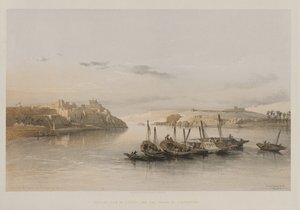 Egypt a Núbie, svazek II: Celkový pohled na Esouan a ostrov Elephantine, 1848. od Louis Haghe