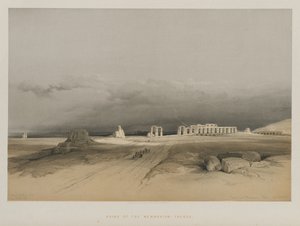 Egypt a Núbie, svazek II: Ruiny Memnonia, Théby, 1847.