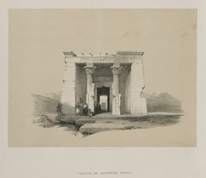 Egypt and Nubia, Volume II: Temple of Dandour, Nubia od Louis Haghe