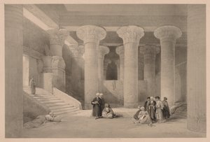 Egypt a Núbie: I. díl – č. 24, Chrám v Esnehu, 1838. od Louis Haghe