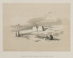 Egypt and Nubia, Volume I: Approach to the Temple of Wady Saboua, Nubia, 1847. od Louis Haghe