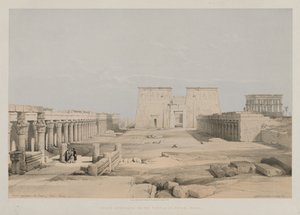 Egypt and Nubia, Volume I: Grand Approach to the Philae Temple, Nubia od Louis Haghe