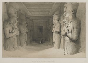 Egypt a Núbie, svazek I: Interiér chrámu Aboo-Simbel, 1846. od Louis Haghe