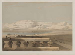 Egypt a Núbie, svazek I: Libyjský řetěz hor, z chrámu v Luxoru, 1847. od Louis Haghe