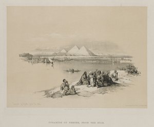 Egypt a Núbie, svazek I: Pyramidy Geezeh, od Nilu, 1846. od Louis Haghe