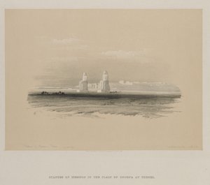 Egypt a Núbie, svazek I: Memnonovy sochy, Théby od Louis Haghe
