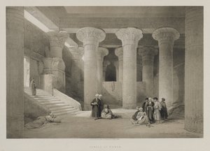 Egypt a Núbie, svazek I: Chrám v Esneh, 1846. od Louis Haghe