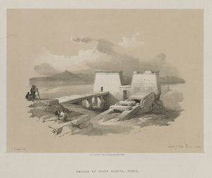 Egypt and Nubia, Volume I: Temple of Wady Saboua, Nubia od Louis Haghe