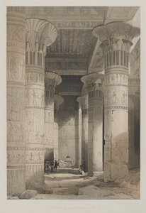 Egypt a Núbie, svazek I: Pohled pod Grand Portico chrámu, Philae od Louis Haghe