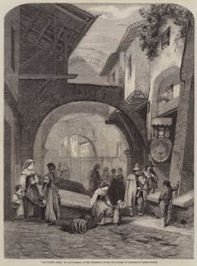 Ghetto, Řím od Louis Haghe