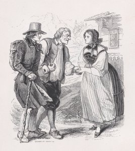 The Traveler from The Complete Works of Béranger, 1836. Tvůrci: Louis-Henri Brevière, Cesar-Auguste Hebert. od Louis Henri Brevière, Cesar Auguste Hebert