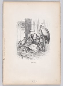 Byla jsem vdova ze Scén ze soukromého a veřejného života zvířat, ca. 1837-47. od Louis Henri Brévière