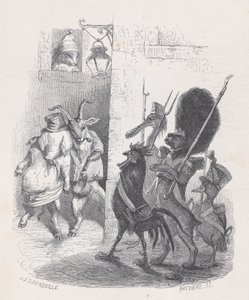Nejednou byl pan de *** při odchodu z maškarního plesu zatčen hlídkou..., cca. 1837-47.