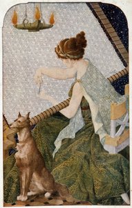 Penelope s gobelínem - panelem vyšívaným H. de Rudderem od Louis Henri de Rudder