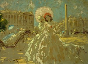 Place de la Concorde (olej na plátně) od Louis Icart