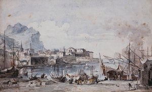 Pohled na přístav Palermo, 1777