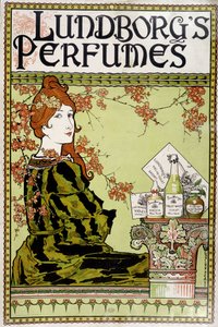 Reklama na vůni “” Lundborg”” – od Rhead, v.1895 od Louis John Rhead