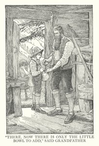 Ilustrace k Heidi od Johanny Spyri (litografie) od Louis John Rhead