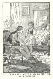 Ilustrace k Heidi od Johanny Spyri (litografie) od Louis John Rhead
