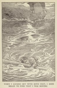 Ilustrace k filmu Uneseno od Roberta Louise Stevensona od Louis John Rhead