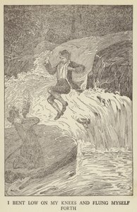 Ilustrace k filmu Uneseno od Roberta Louise Stevensona od Louis John Rhead