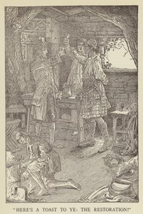 Ilustrace k filmu Uneseno od Roberta Louise Stevensona od Louis John Rhead