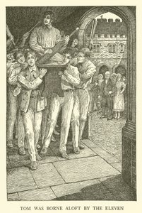 Ilustrace pro Tom Brown’s School-Days (rytina) od Louis John Rhead