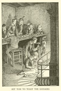 Ilustrace pro Tom Brown’s School-Days (rytina) od Louis John Rhead