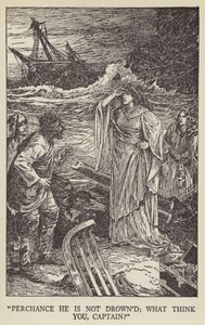Snad se neutopil; co myslíte, kapitáne? od Louis John Rhead
