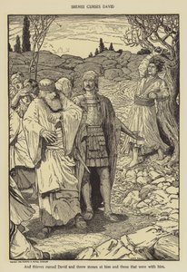 Shimei prokleje Davida od Louis John Rhead