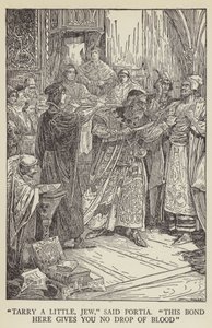 Zůstaň trochu, Žide, řekla Portie, toto pouto ti nedá ani kapku krve od Louis John Rhead