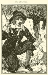 Rybář (rytina) od Louis John Rhead