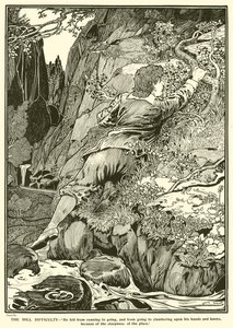 The Hill Difficulty (rytina) od Louis John Rhead
