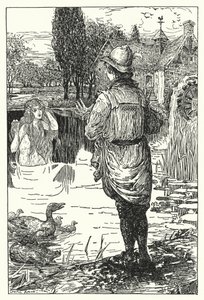 Vodní víla (litho) od Louis John Rhead