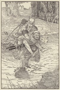Bratr vzal Robina na záda od Louis John Rhead