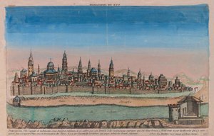 Mapa Jeruzaléma Hlavní město Palestiny za Davida a Šalomouna..., 1770 od Louis Joseph Mondhare
