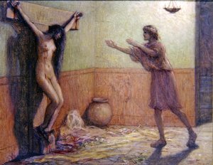 Ukřižovaná žena od Louis Joseph Raphael Collin
