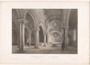 Interiér kaple Lady v katedrále Durham kathedraal La churchle des Dames, cathédrale de Durham / Dámská kaple, Durhamská katedrála (název na objektu) Anglie, Irsko a Skotsko (název série) Anglie, Irsko a Skotsko (název série) od Louis Jules Arnout