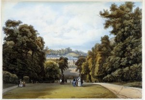 Chateau de Saint Cloud, strana parku. V "Paříž a okolí"