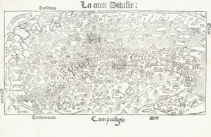 Mapa Itálie, kolem roku 1830